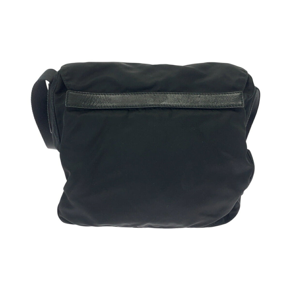Prada Tessuto Triangle Logo Plate Nylon Shoulder Bag