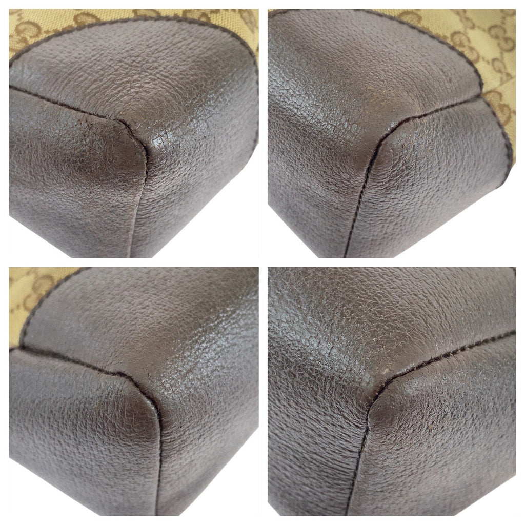 Gucci GG Canvas Leather Shoulder Bag