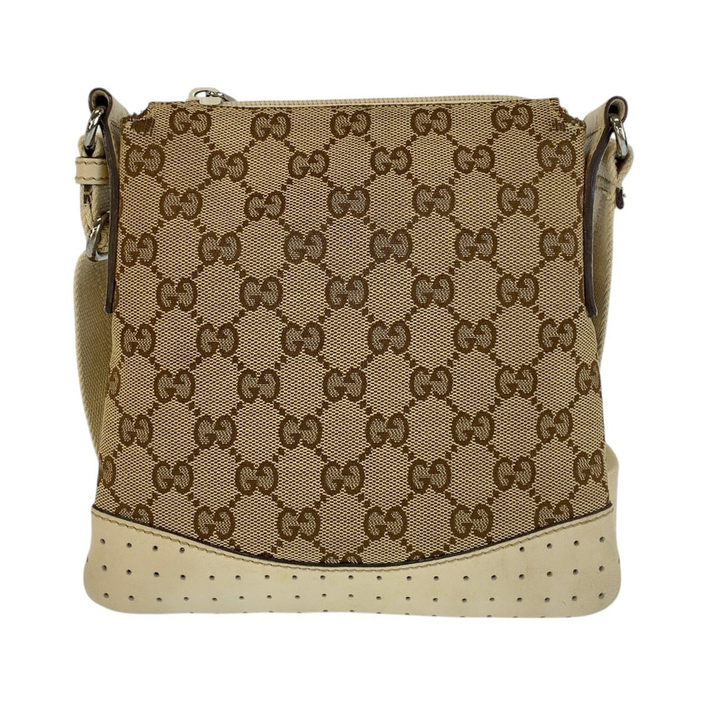 Gucci GG Canvas Leather Shoulder Bag