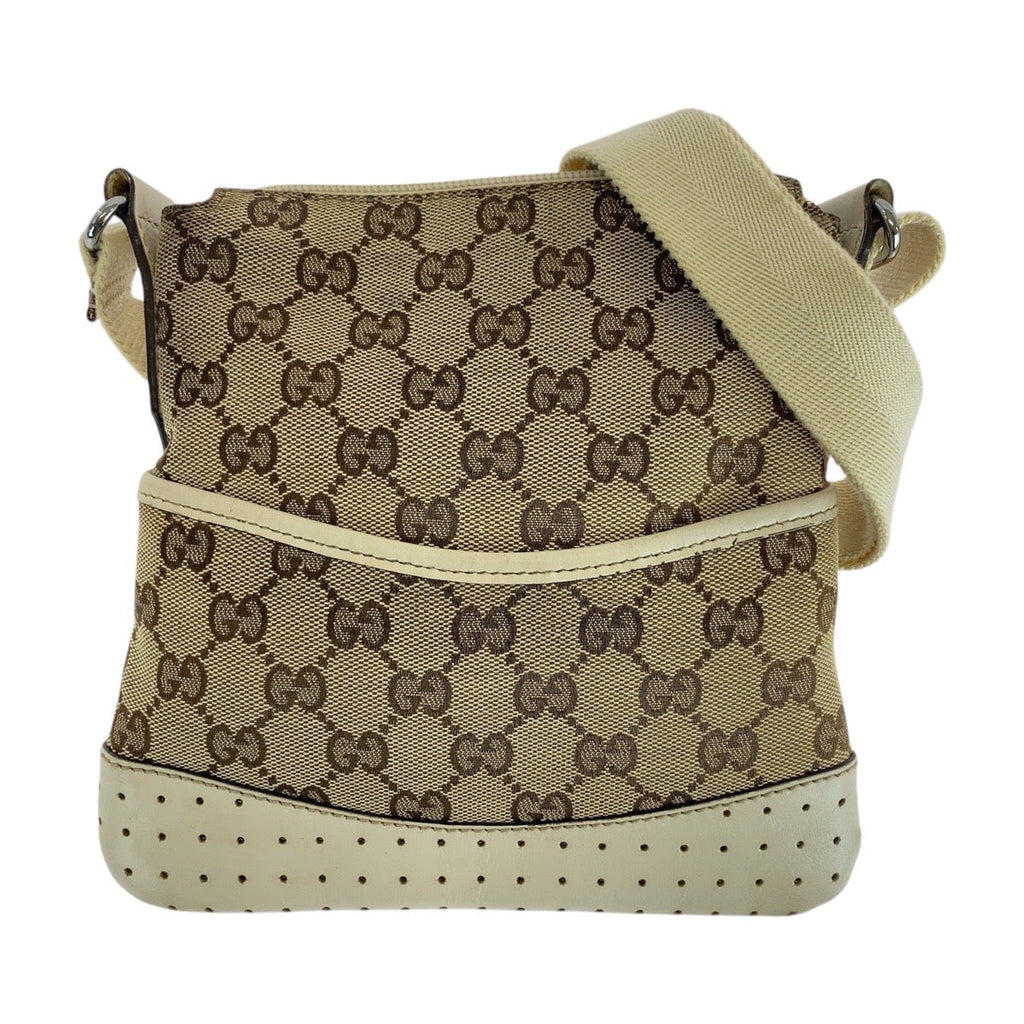 Gucci GG Canvas Leather Shoulder Bag
