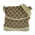 Gucci GG Canvas Leather Shoulder Bag