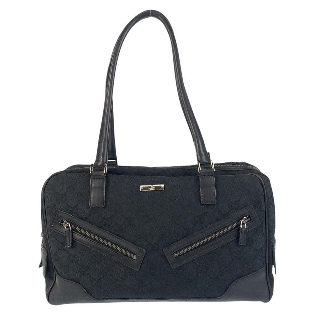Gucci GG Canvas Leather Shoulder Bag
