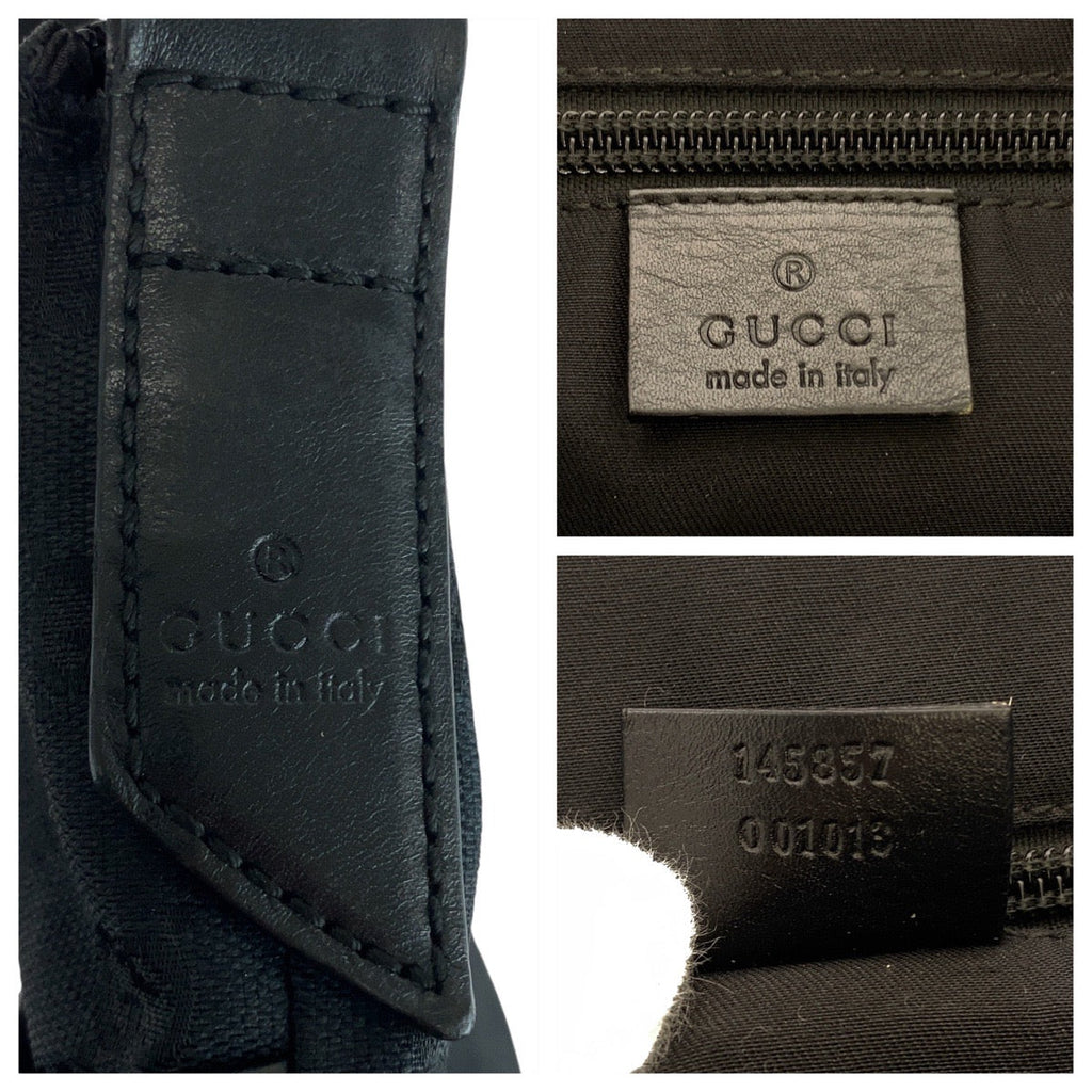 Gucci GG Canvas Leather Shoulder Bag