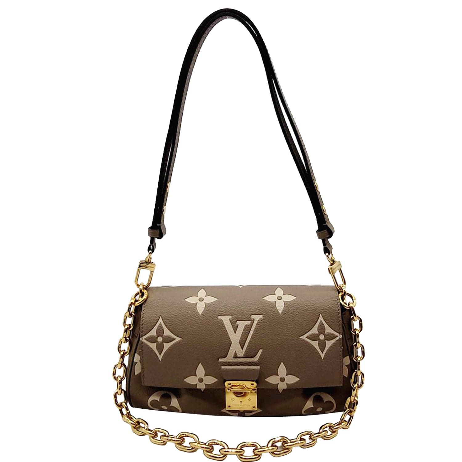 LOUIS VUITTON Favorite NM Monogram Empreinte Shoulder Bag Bicolor