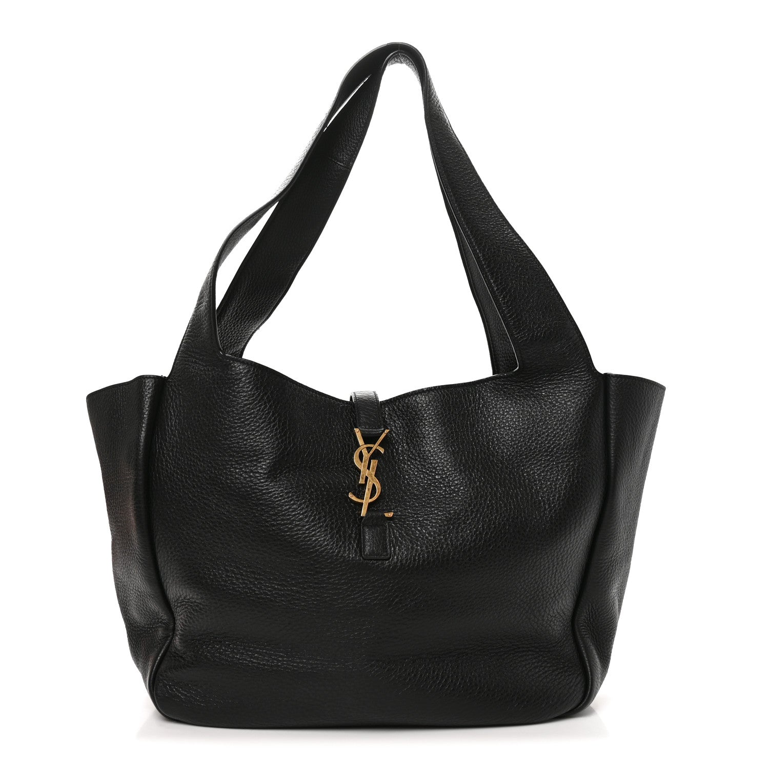 Grained Deerskin Bea Tote Black