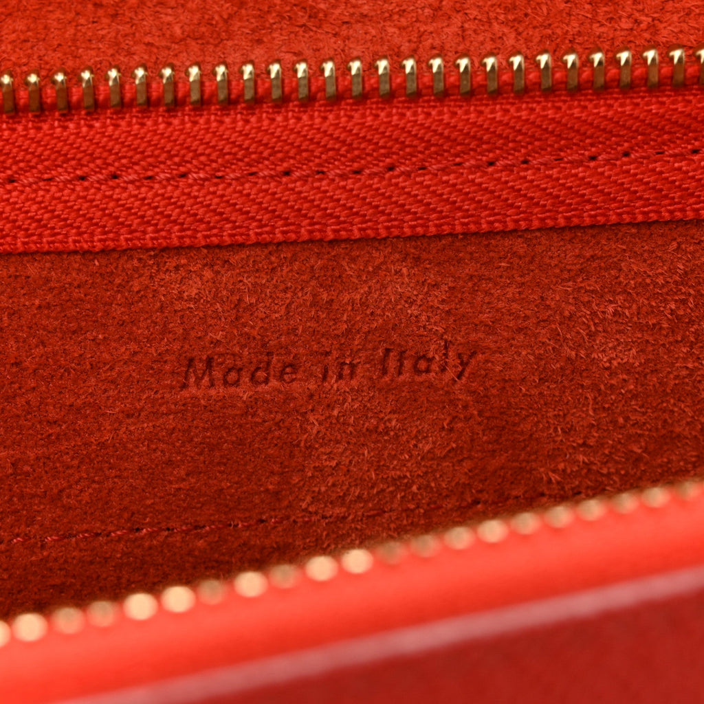 Grained Calfskin Nano Belt Bag Coral