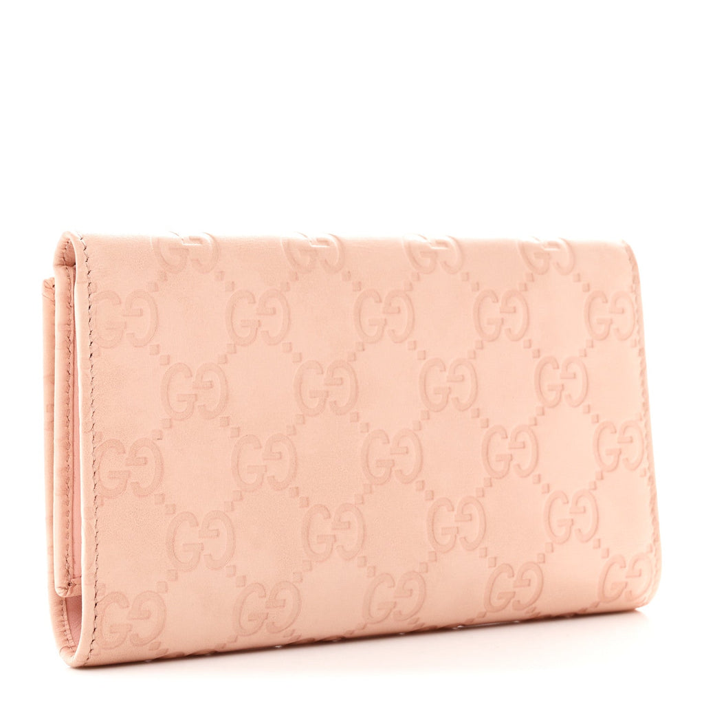 Guccissima Horsebit Clip Wallet Pink