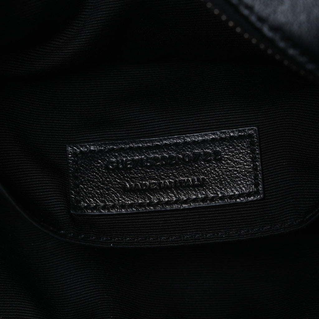 Calfskin Matelasse Monogram Lou Camera Bag Black