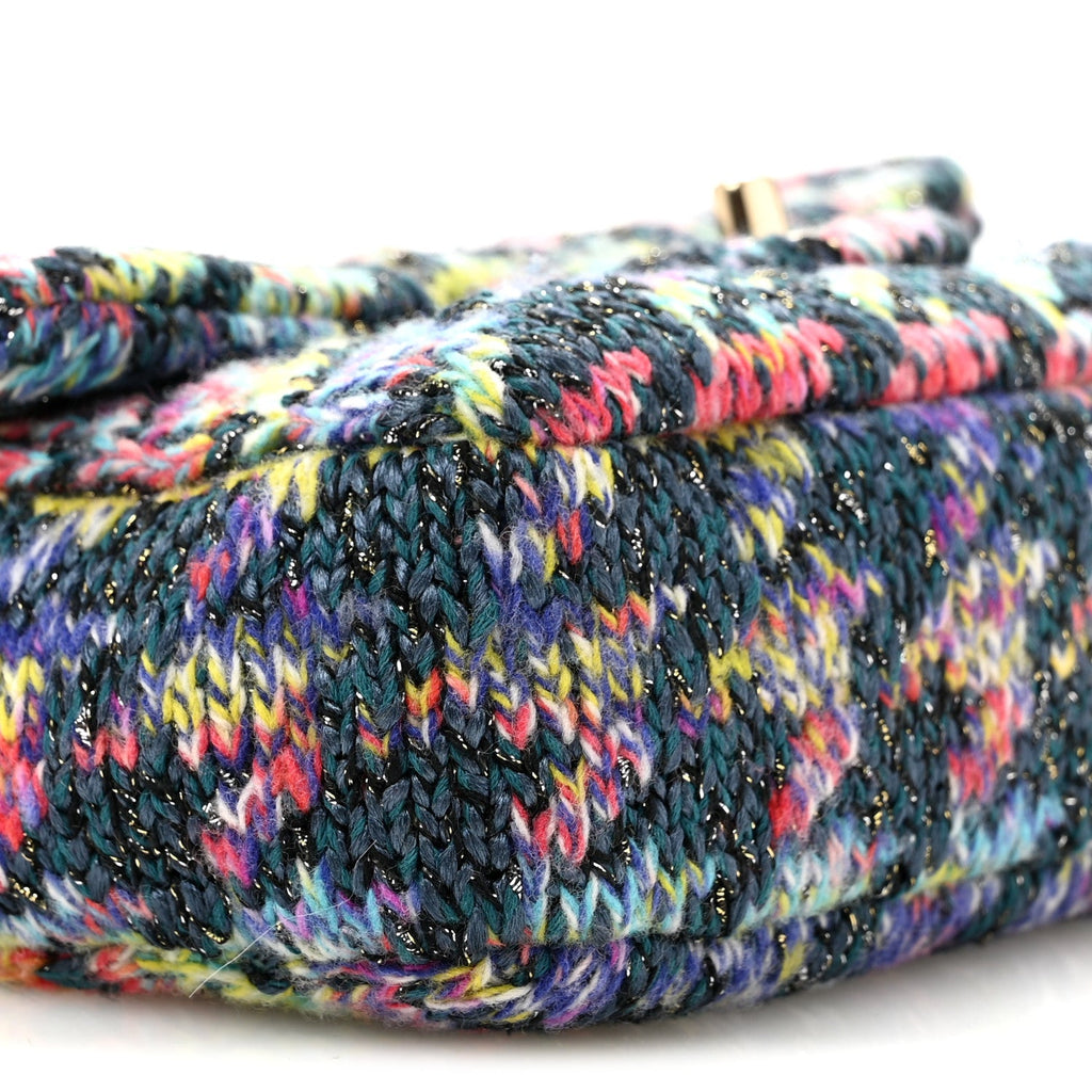 Knit Mini Rectangular Flap Multicolor