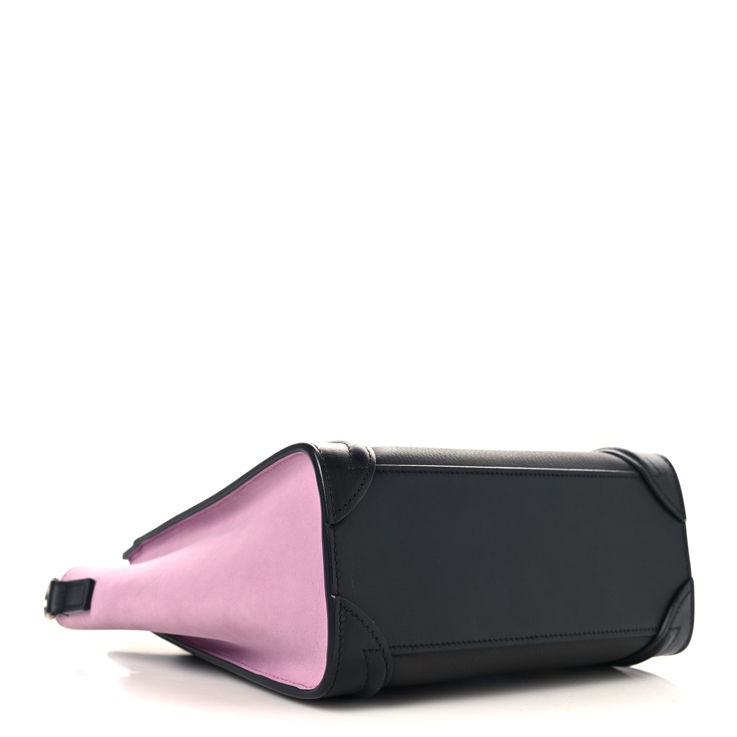 Baby Grained Calfskin Nubuck Tri-color Nano Luggage Anthracite