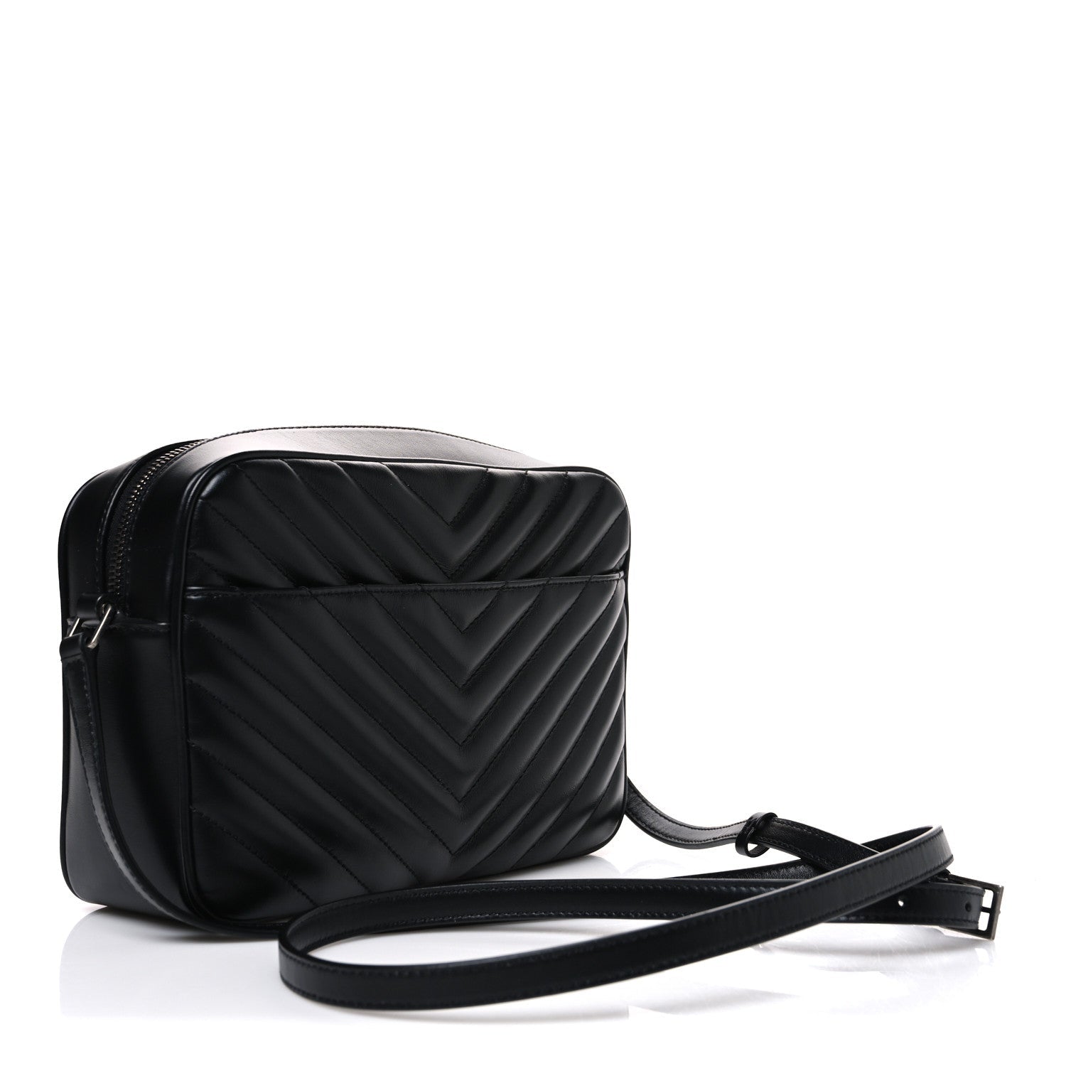 Calfskin Matelasse Monogram Lou Camera Bag Black