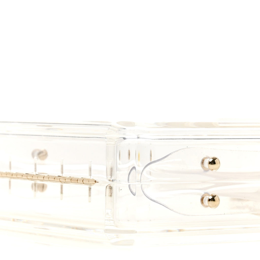 Transluscent Plexiglass Perfume Bottle Clutch