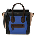 Smooth Calfskin Bullhide Nano Tri-Color Luggage Indigo