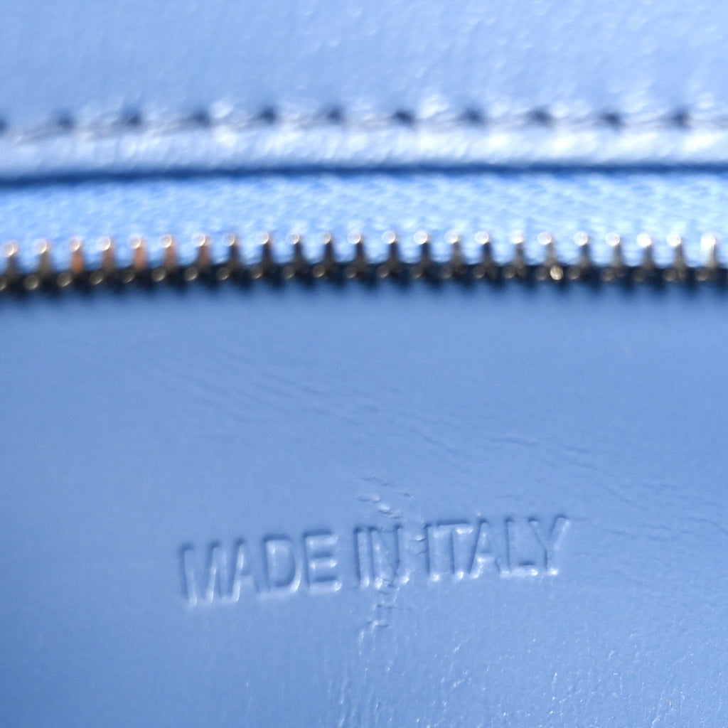 Denim BB Monogram Small Hourglass Top Handle Bag Blue