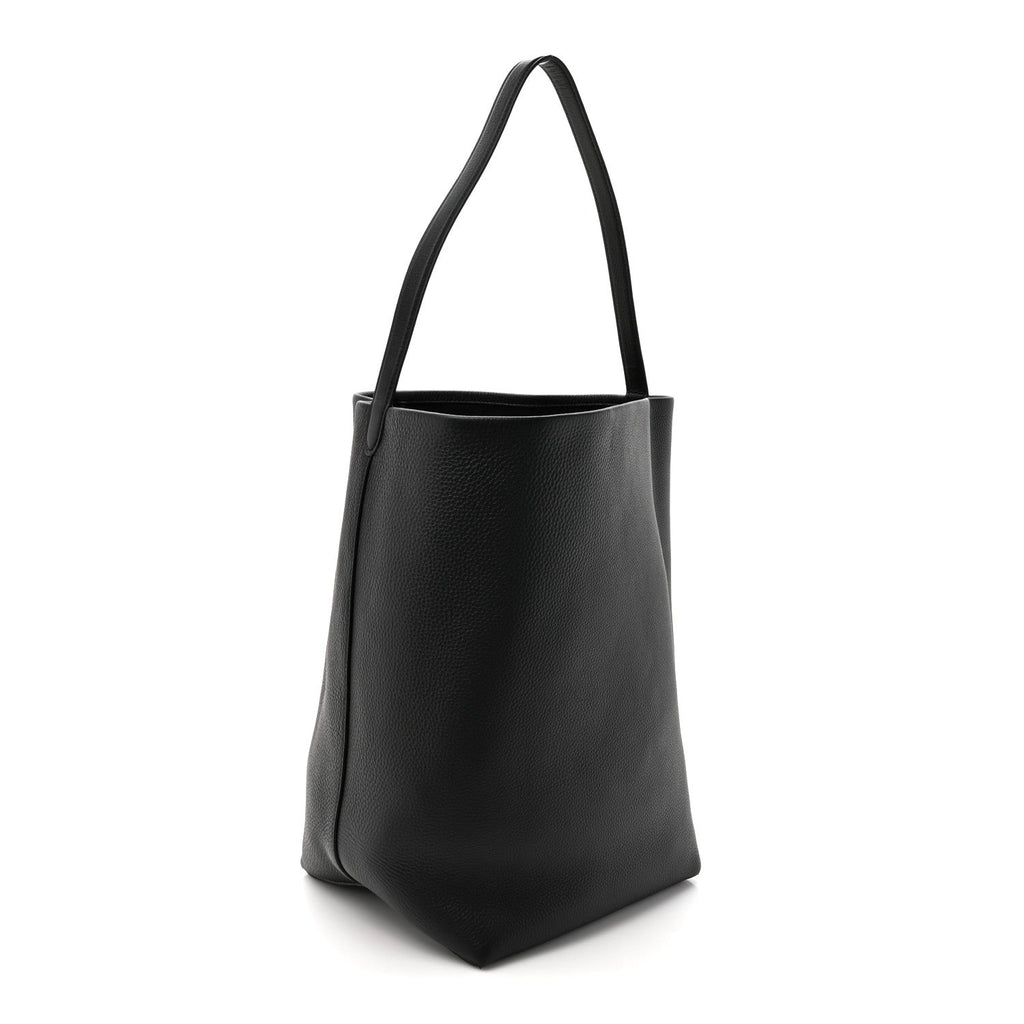 Grained Calfskin Large N/S Park Tote Black