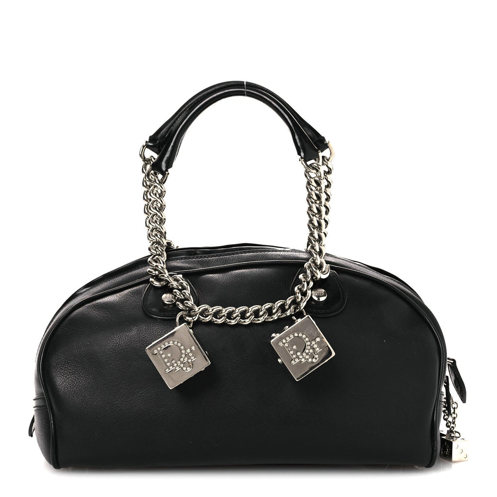 Calfskin Gambler Dice Bowler Black