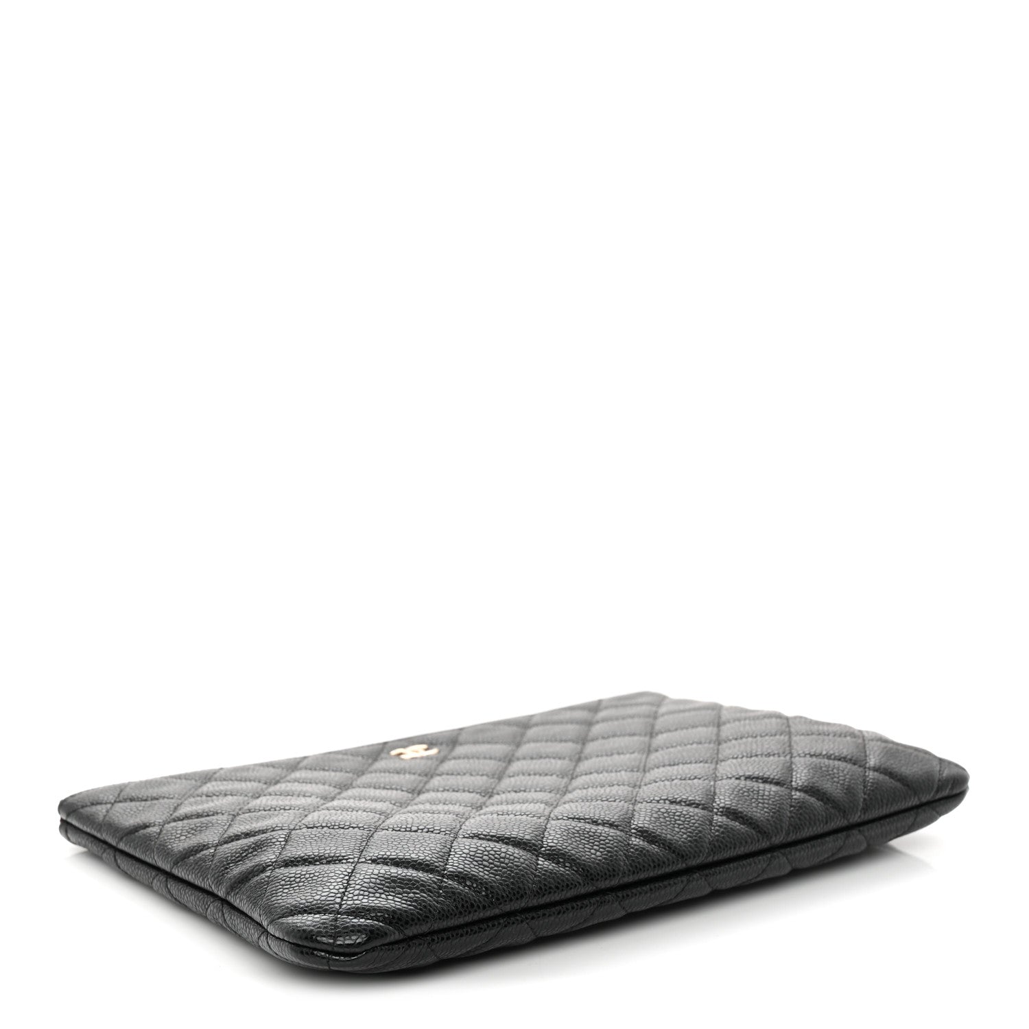 Caviar Quilted Medium Cosmetic Case Black