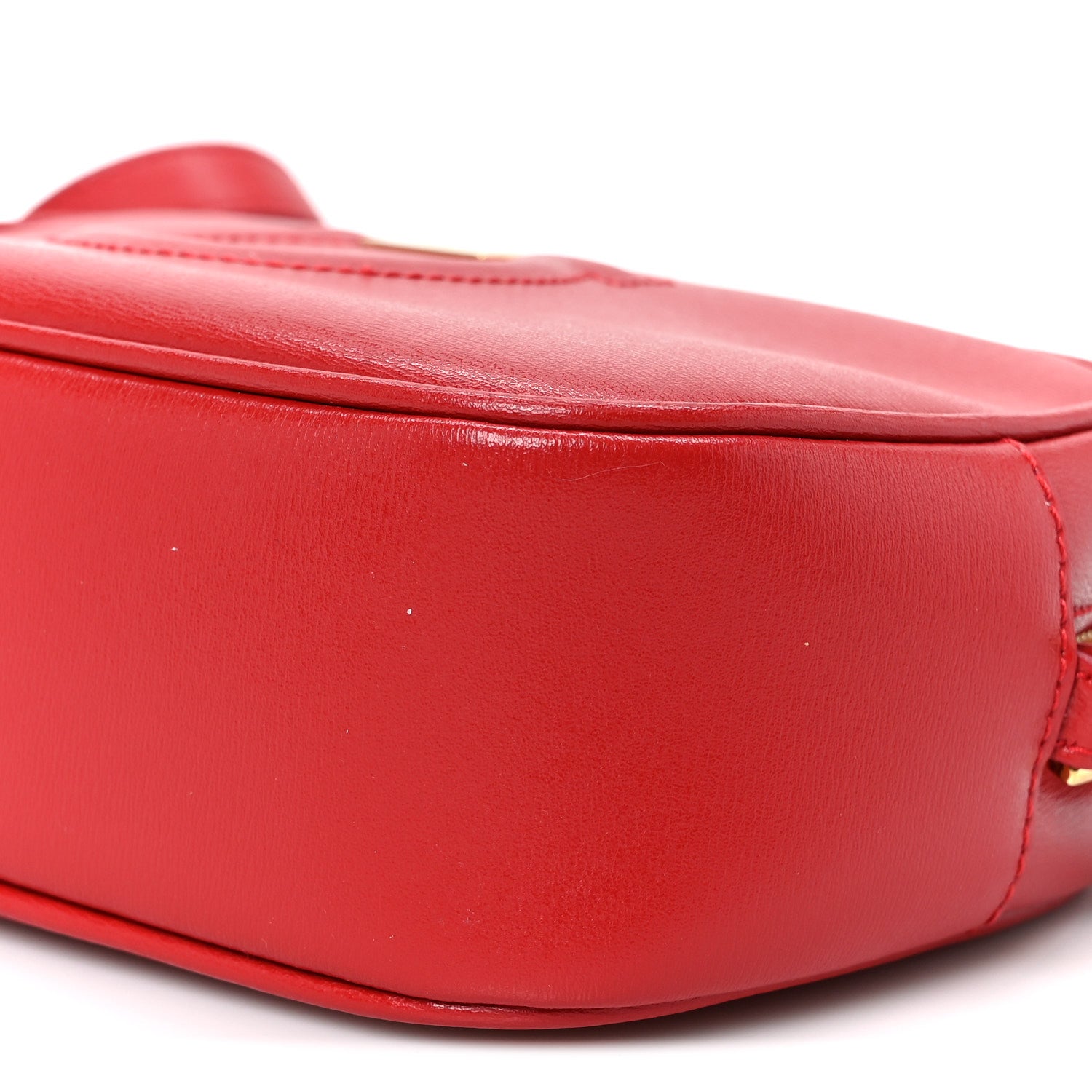 Calfskin Gancini Camera Crossbody Bag Red