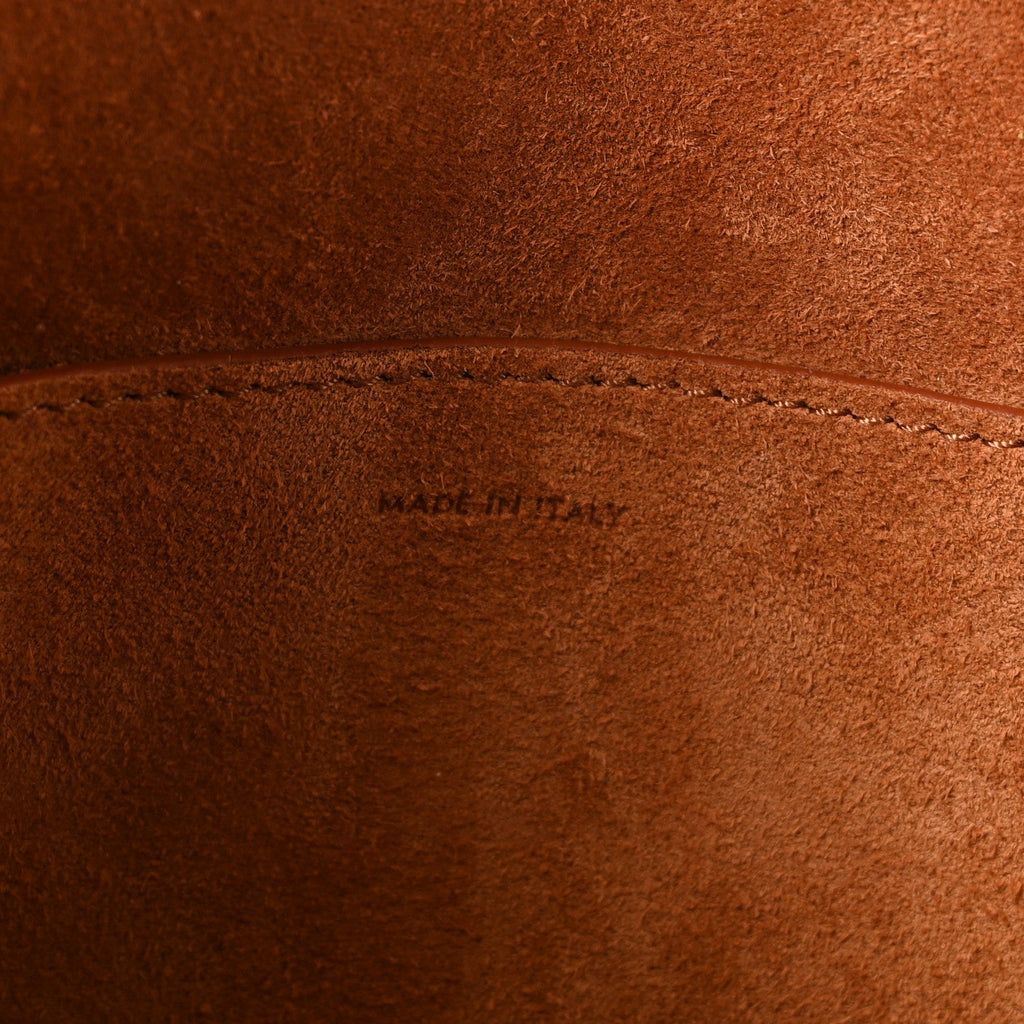 Smooth Calfskin Cuir Triomphe Embroidered Folco Crossbody Bag Tan