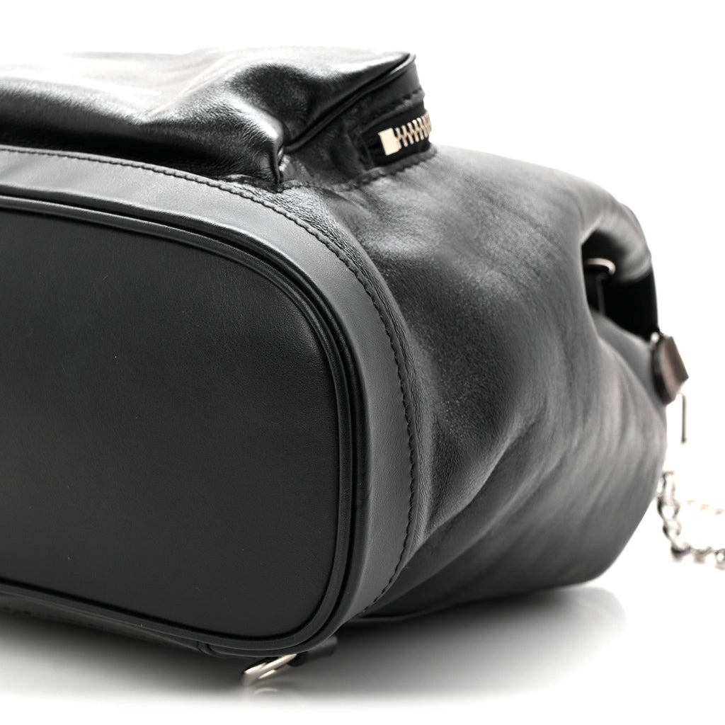 Lambskin Monogram Montsouris Vibe PM Black