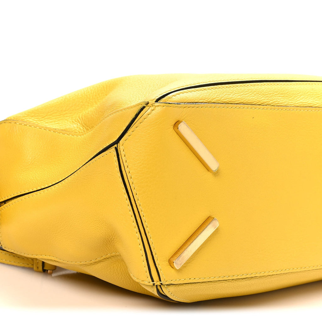 Calfskin Small Puzzle Bag Yellow