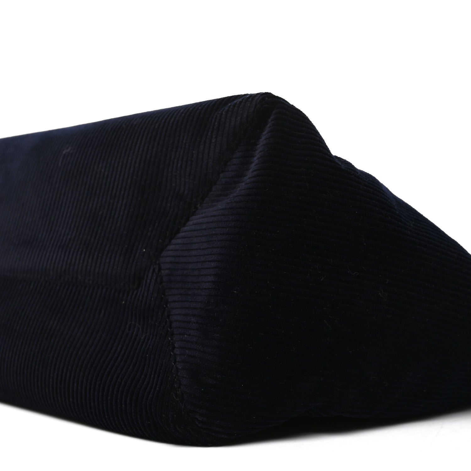 Corduroy Calfskin Large Ivy Tote Bag Navy