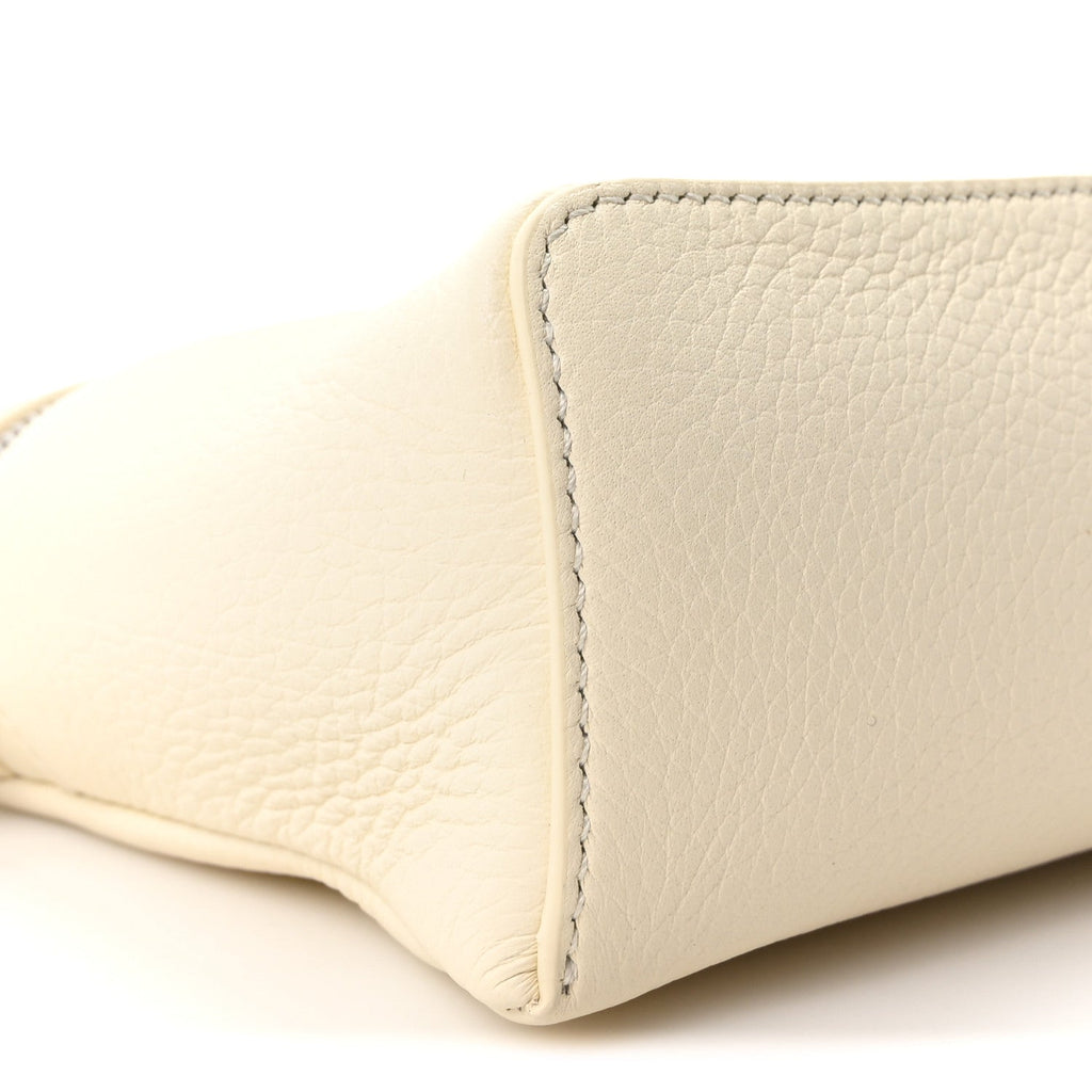 Tender Calfskin L19 Extra Pocket Pouch Whisper White