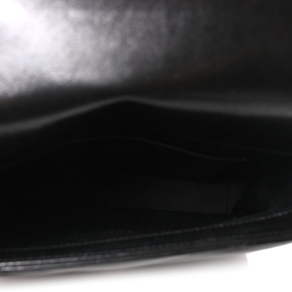 Lambskin Quilted Monogram Toy Loulou Crossbody Bag Black