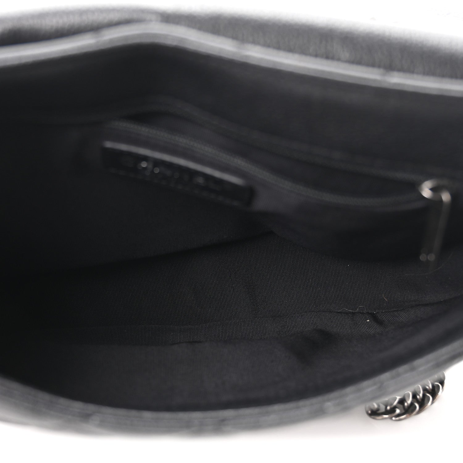 Calfskin Quilted Casual Pocket Messenger Flap Black