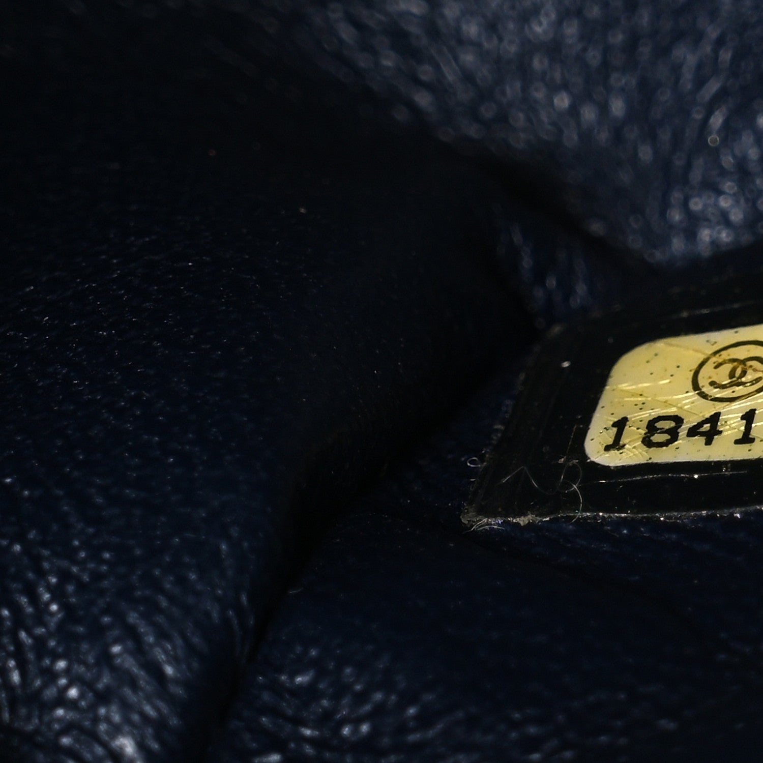 Lambskin Quilted Jumbo Double Flap Navy