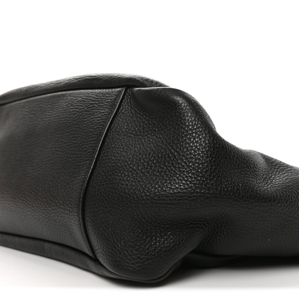 Grained Deerskin Bea Tote Black