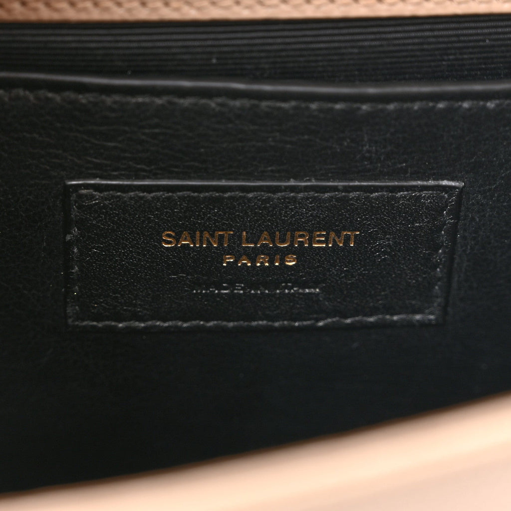 Grain De Poudre Small Monogram Kate Satchel Dark Beige