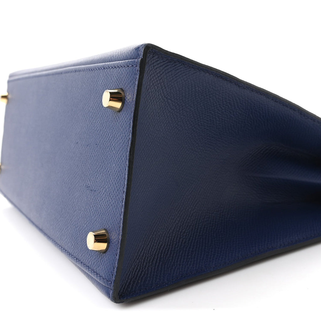 Epsom Kelly Sellier 28 Bleu Saphir