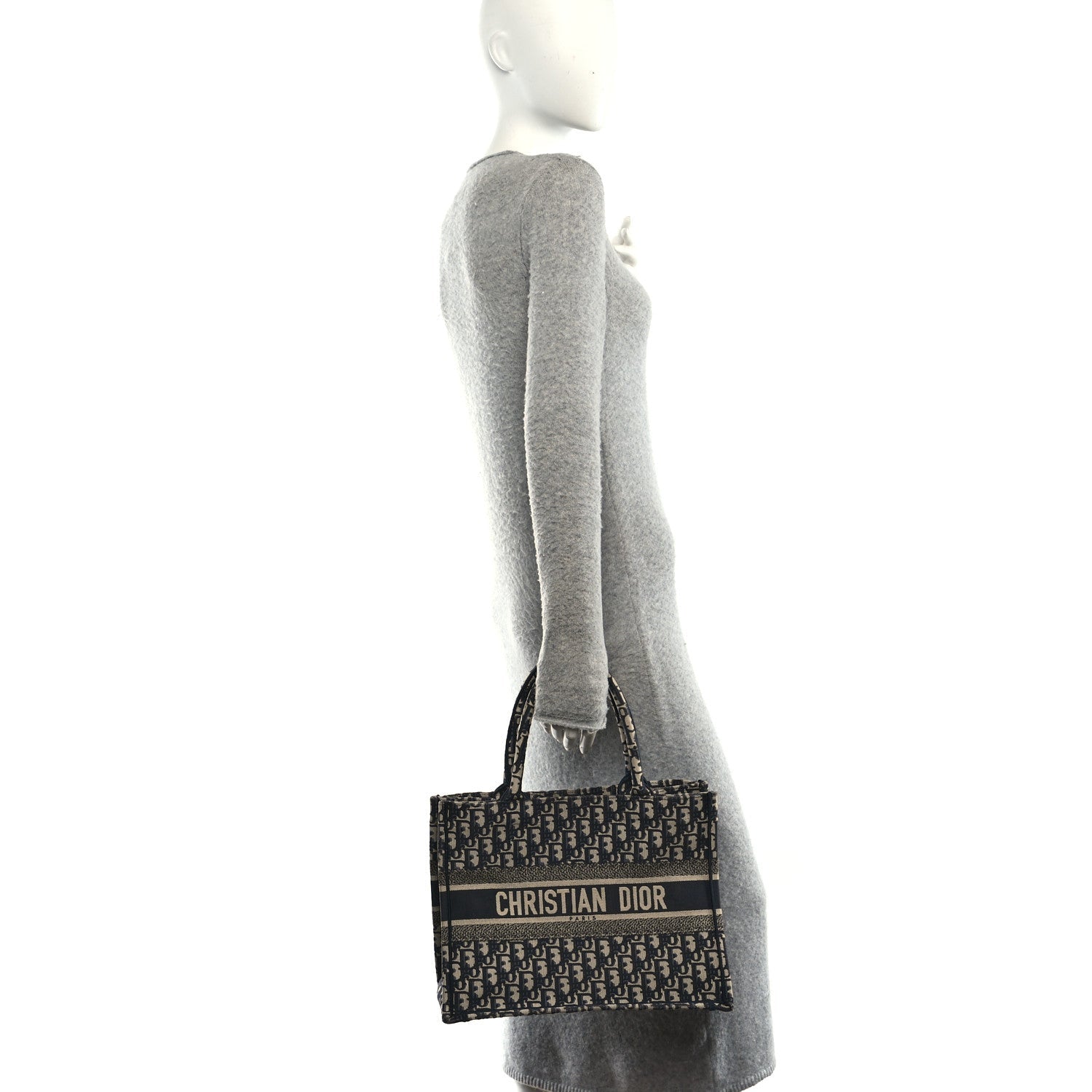 Oblique Medium Book Tote Blue Multicolor