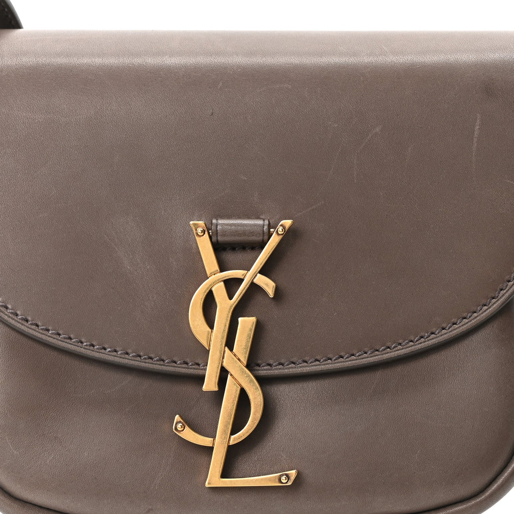 Smooth Vintage Calfskin Small Kaia Satchel Olive