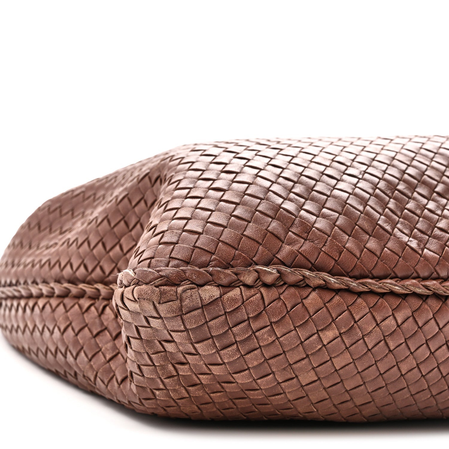 Nappa Intrecciato Maxi Veneta Hobo Truffle