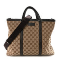 GG Monogram Large Joy Tote Bag Dark Brown