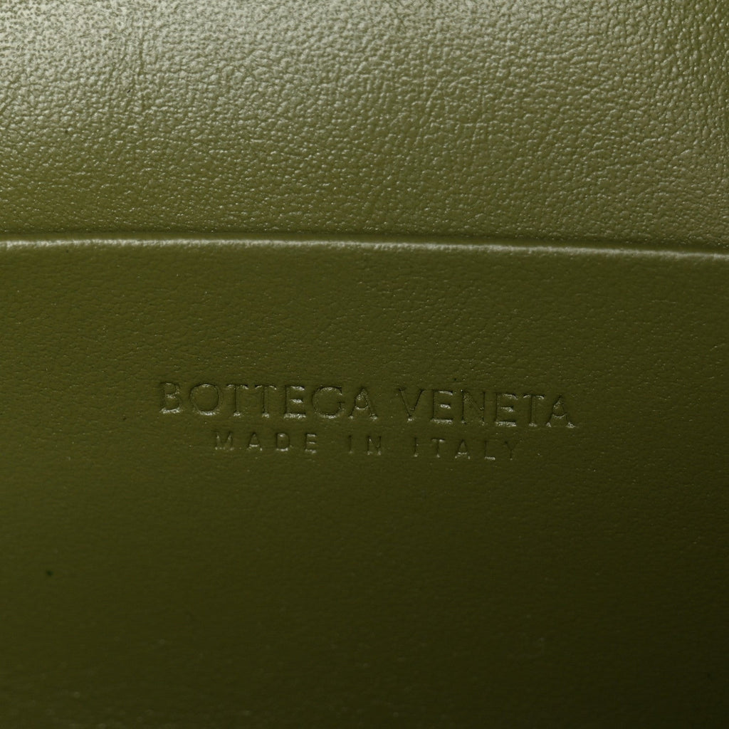 Calfskin Intrecciato Bang Bang Vanity Case Matcha