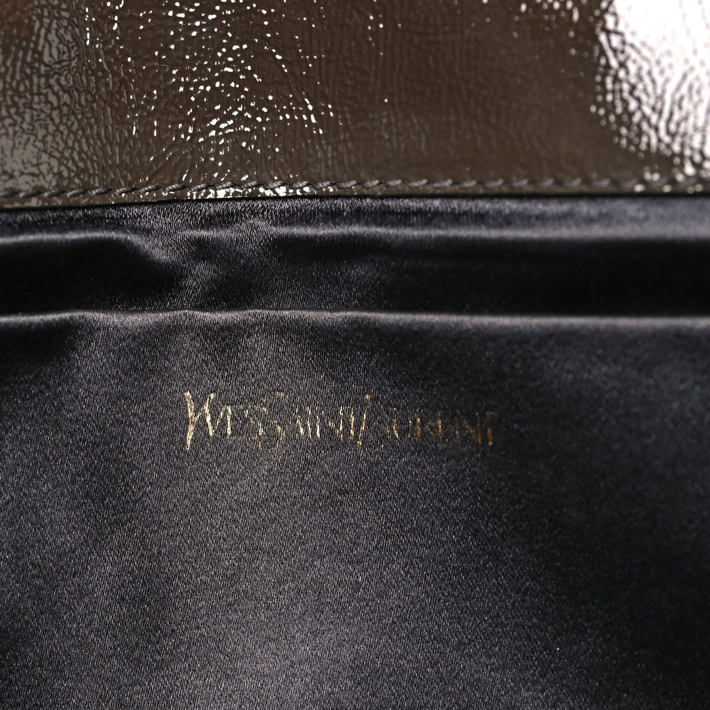Textured Patent Monogram Large Belle De Jour Green