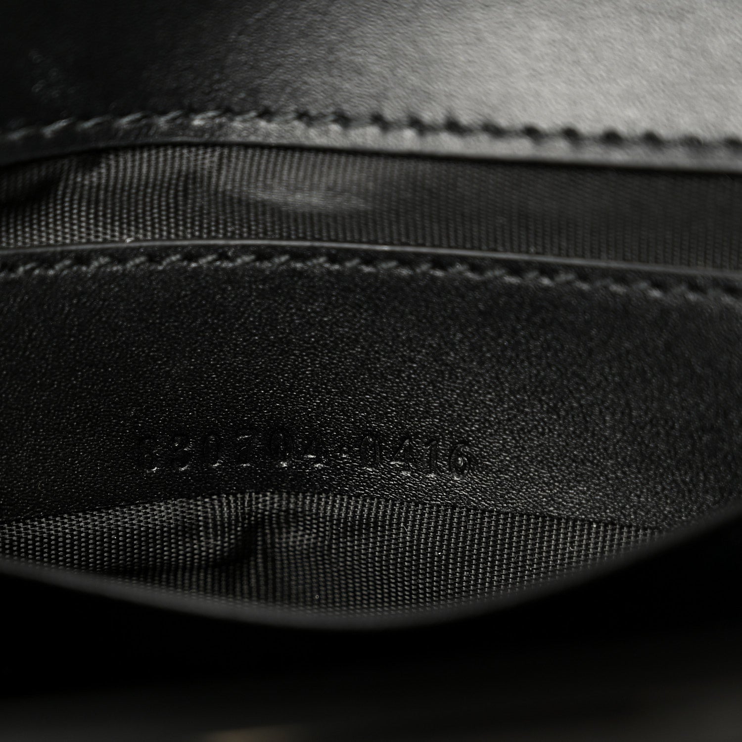 Shiny Calfskin Small Bamboo Night Bag Black