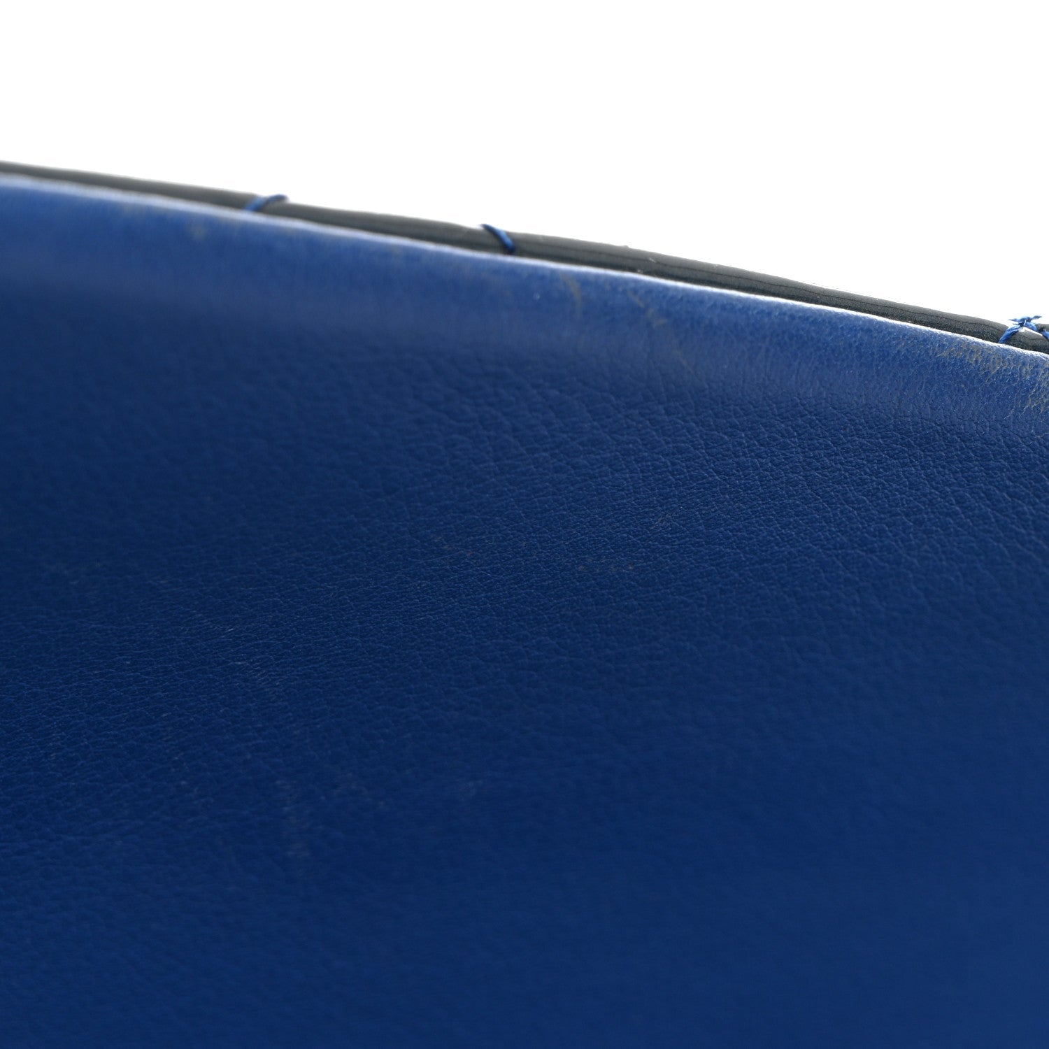Patent Quilted Jumbo Double Flap Blue