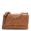 Lambskin Quilted Medium Chanel 19 Flap Brown