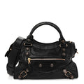 Agneau Giant 21 Rose Gold Hardware City Black