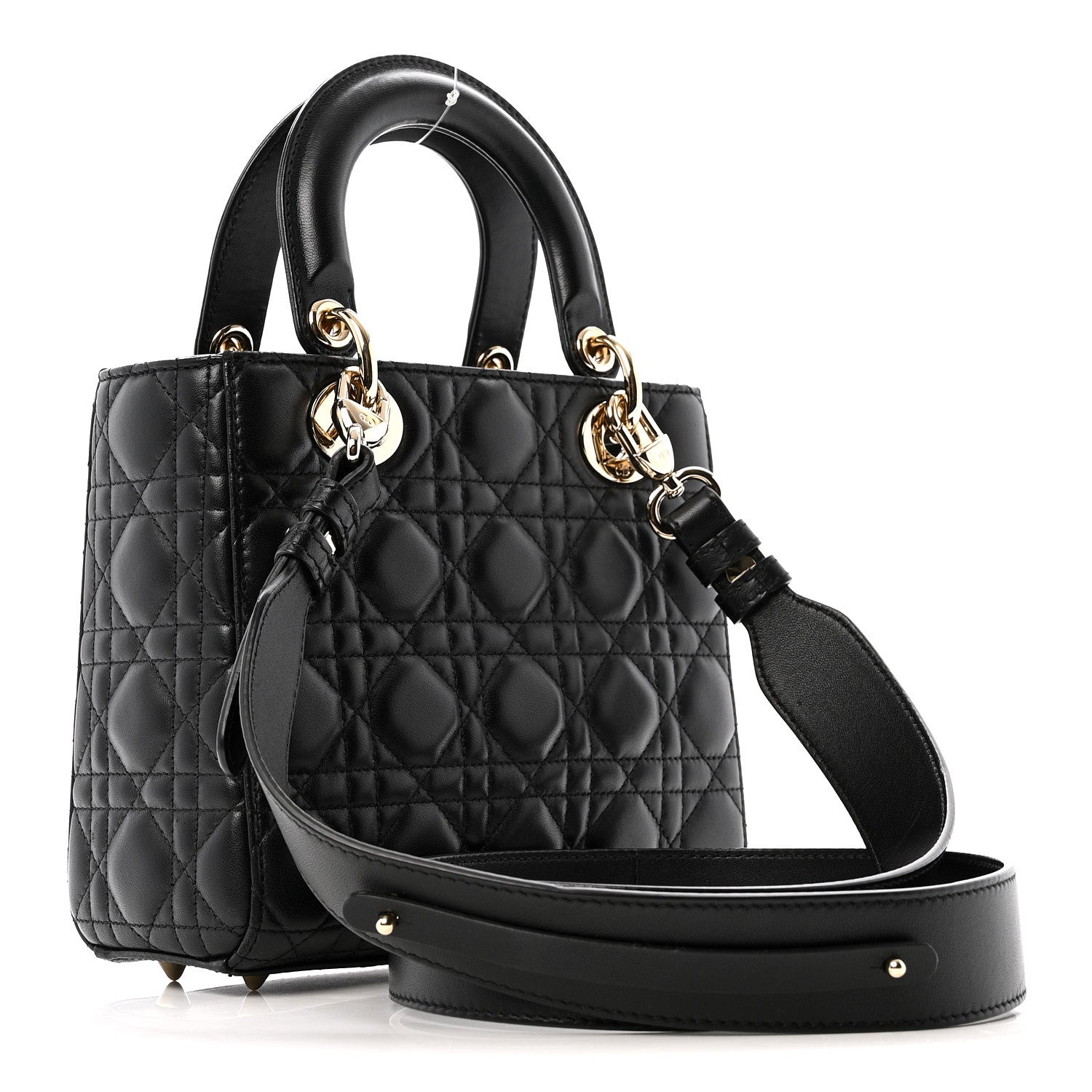 Lambskin Cannage Small My ABCDior Lady Dior Black