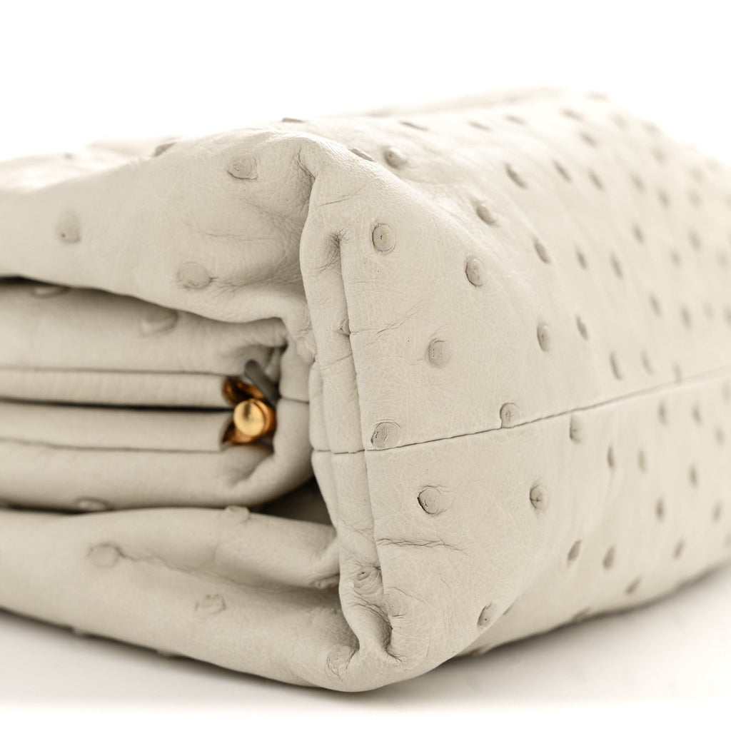 Ostrich The Mini Pouch White