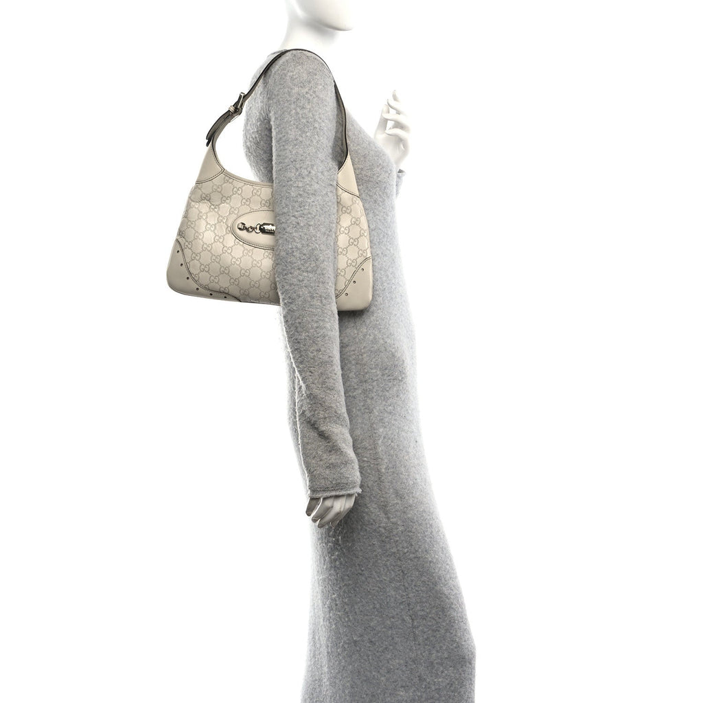 Guccissima Punch Hobo Off White