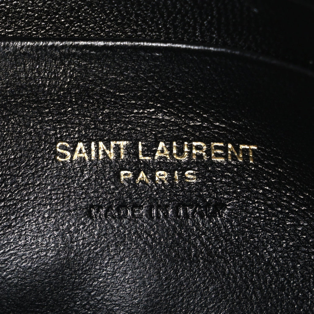 Calfskin Matelasse Monogram Mini Lou Camera Bag Black