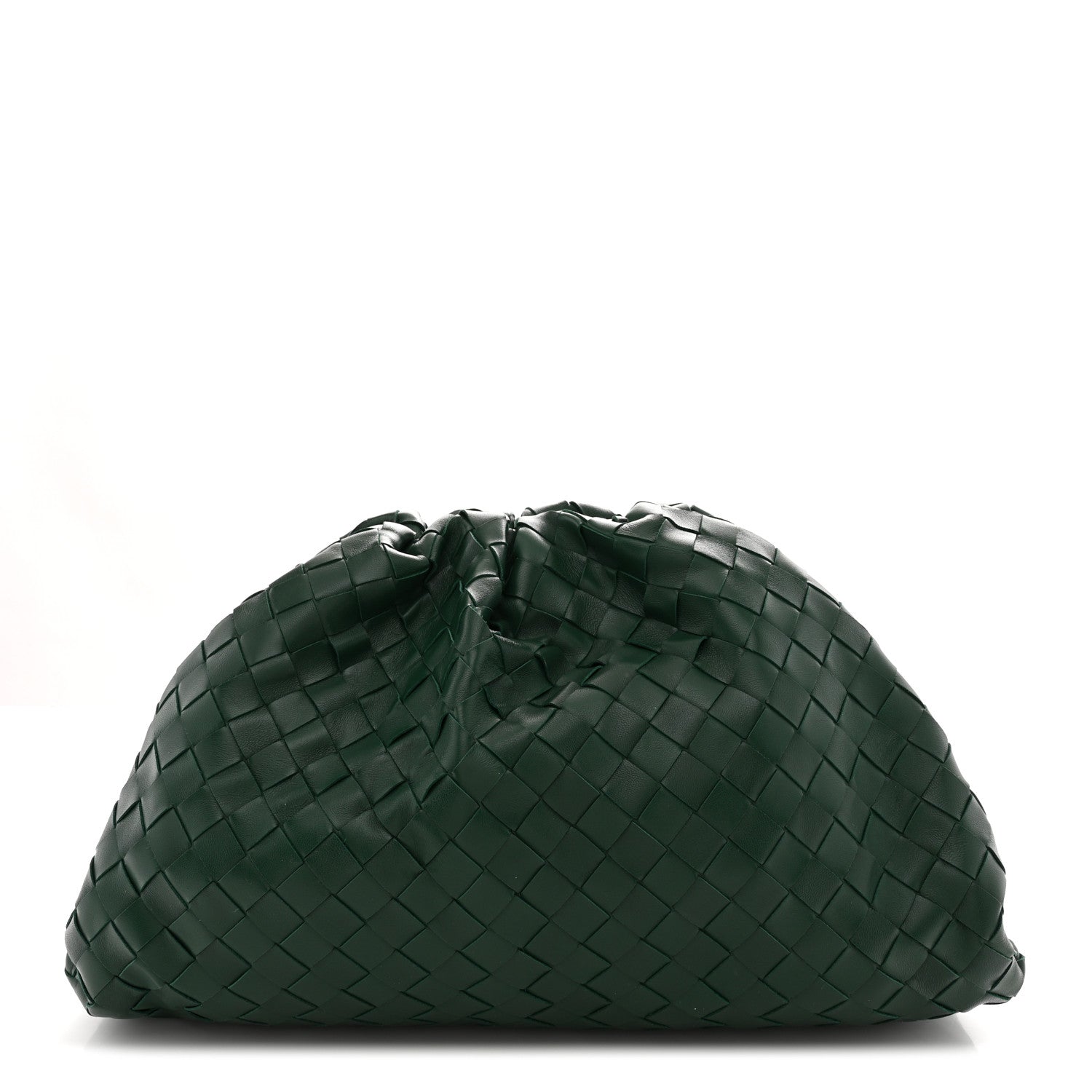 Nappa Maxi Intrecciato The Pouch Oversized Clutch Raintree