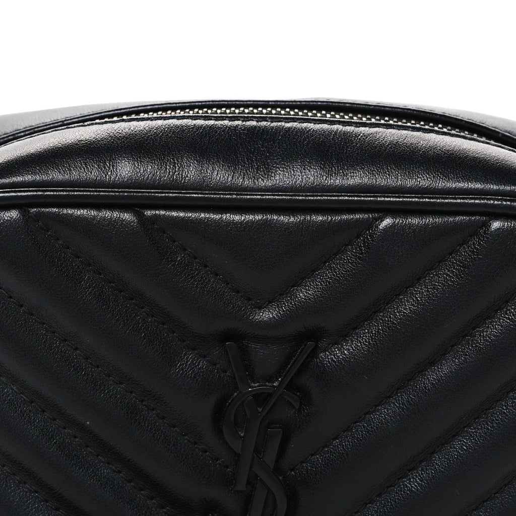 Calfskin Matelasse Monogram Lou Belt Bag Black
