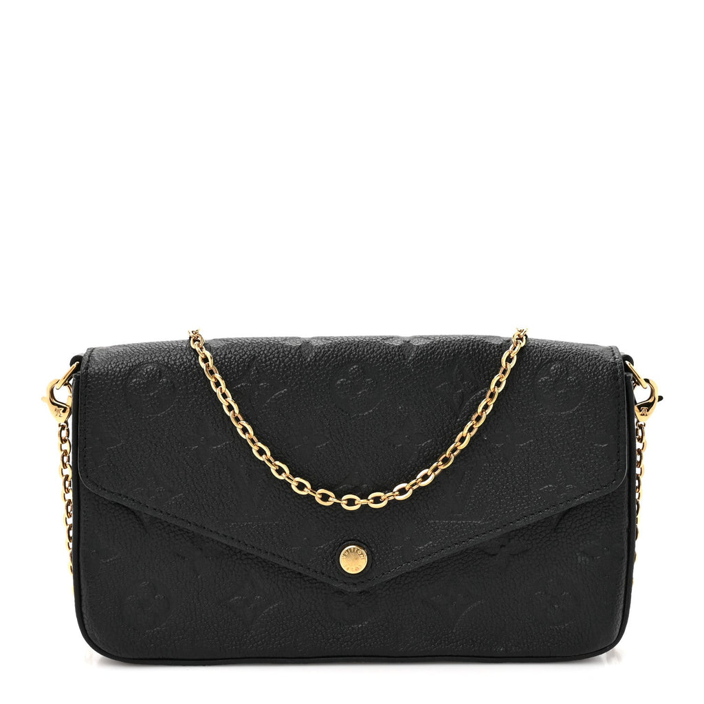 Empreinte Pochette Felicie Chain Wallet Black